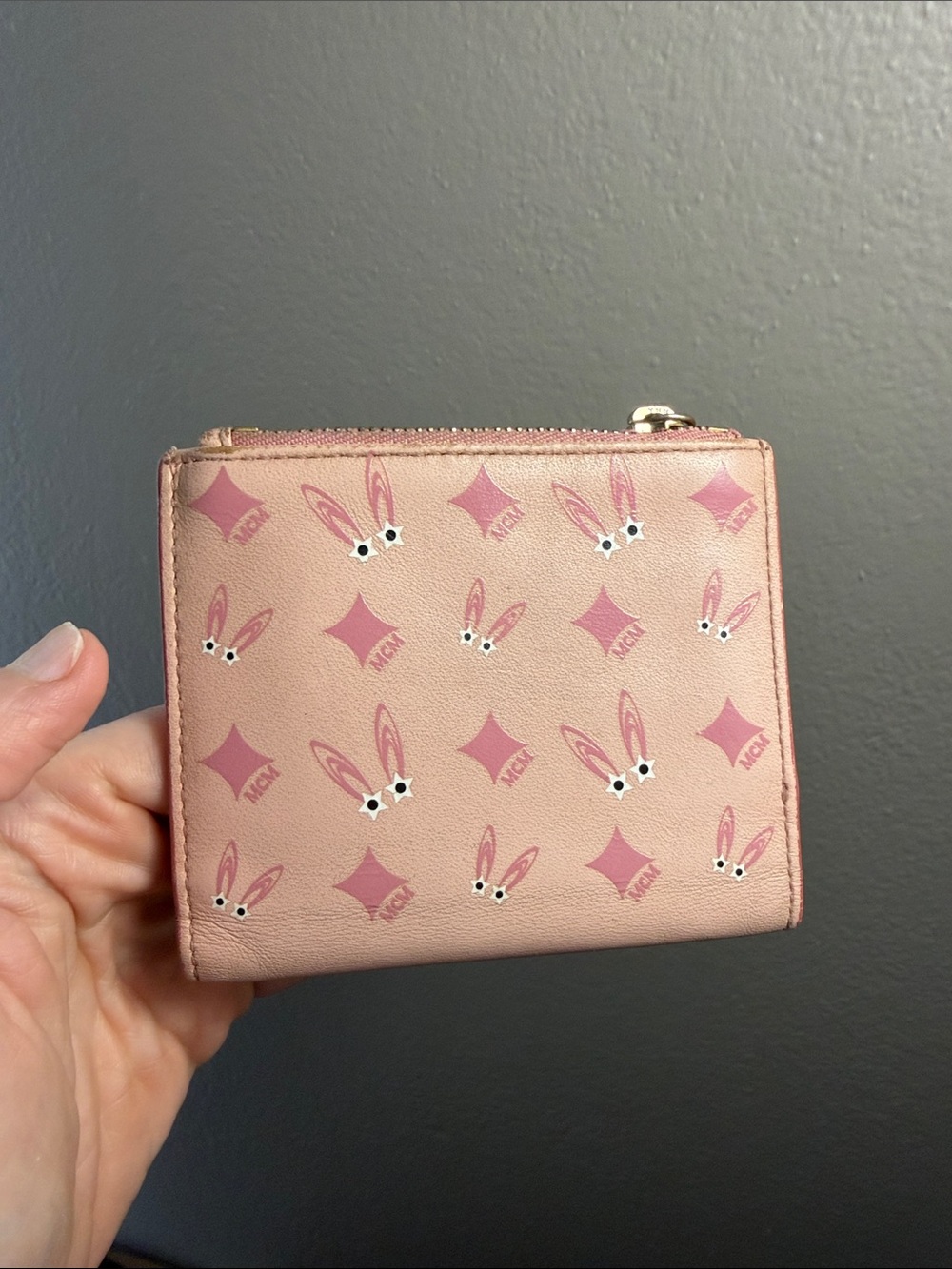 LIMITED EDITION MCM Pink Bunny Motif Wallet